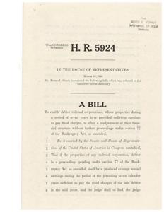 Bill to Enable Debtor Railroad Corporations to Readjust Financial Structure, 1946-03-28