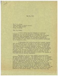 Concerns Over Reciprocal Trade Agreements Extension Bill, 1945-01-01