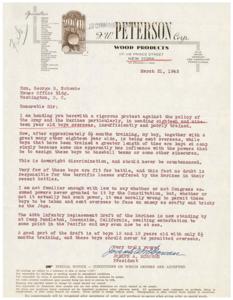 Protest Against Sending Undertrained Boys Overseas, 1945-03-21