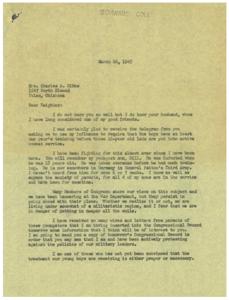 Urgent Plea for Military Training: A Letter from George B. Schwabe, M.C., 1945-03-26