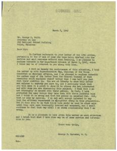 Response to Lack of Training for 17 and 18 Year Old Boys in the Military, 1945-03-01