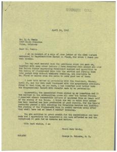 Efforts to Protect Young Soldiers: A Letter of Appreciation and Support, 1945-04-23