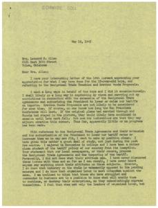 The Impact of Reciprocal Trade Treaties and Bretton Woods Proposals: A Congressional Perspective, 1945-05-19