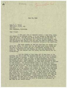 The Draft Dilemma: A Call to Action, 1946-06-10