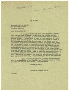 Title: Concern for Conscientious Objectors, 1946-04-15