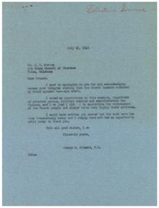 Endorsement of Teen-Age Draft Stand by Church Leaders, 1946-07-20