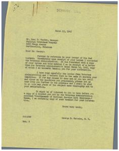 Title: Correspondence Regarding National Service Life Insurance Benefits, 1945-03-14