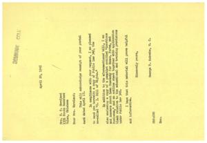 Information on G.I. Bill of Rights and Loan Guaranty Programs, 1945-04-20