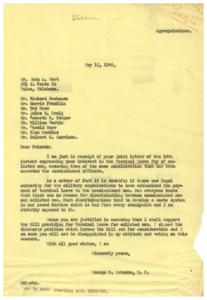 Support for Terminal Leave Bill: Letter from Congressman Schwabe, 1946-05-14
