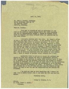 Resolution Endorsing Bill for Terminal Leave Compensation for Enlisted Men in Armed Forces, 1946-04-11