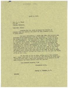 Efforts to Release Fathers from Service: A Letter from George B. Schwabe, 1945-09-14