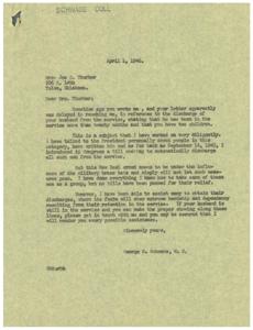 Efforts for Discharge: A Plea for Assistance, 1945-09-14
