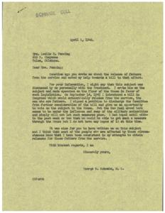 Efforts to Release Fathers from Service, 1945-09-14