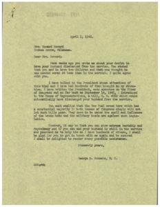 Title: Appeal for Family Reunification Legislation, 1945-09-14