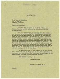 Support for Release of Fathers from the Armed Forces, 1945-09-14