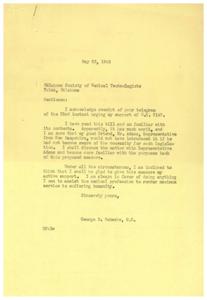 Supporting HR 3147: A Letter from George B. Schwabe, M.C., 1945-05-25
