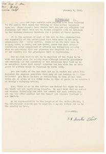 Demand for Truth and Justice: A Letter to Congress, 1945-01-08