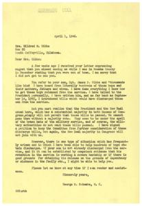 Supporting Our Troops: A Mother&#39;s Plea for Assistance, 1946-04-01