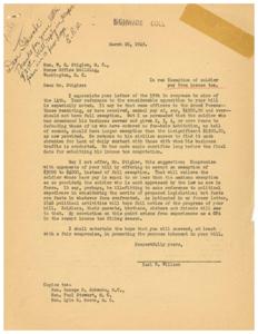 Supporting Increased Exemption for Soldiers from Income Tax, 1945-03-26