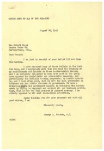 Feedback on Controversial Issues from Constituents, 1946-08-28