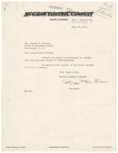 The Importance of Protecting the Patent System: A Letter to Congressman Schwabe, 1945-06-19