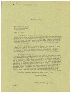 Correspondence Regarding Patent Monopoly in the Petroleum Industry, 1945-04-26