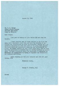 Opinion on Socialistic and Communistic Measures, 1946-08-23