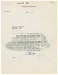 Gratitude for Congressional Support in Oil Industry, 1945-06-20