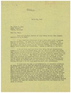 Protecting Religious Rights: A Plea to Representative  Schwabe Regarding Bill H.R. 2403, 1945-03-22