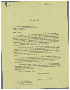 Concerns Regarding H.R.2403: A Request for Hearing, 1945-05-10