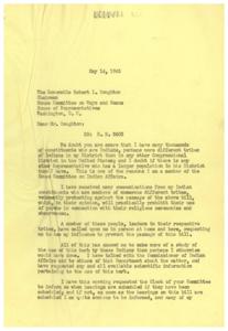 Protecting Indigenous Rights: The Battle Against H.R. 2403, 1945-05-14
