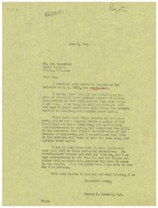 Concerns Regarding H.R. 2403: A Letter Exchange Between Ben Carpenter and Congressman George B. Schwabe, 1945-06-09