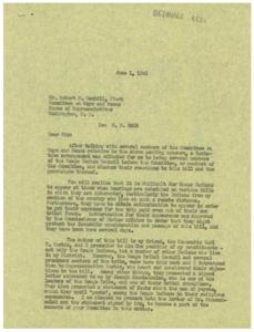 The Osage Indians&#39; Fight Against H. R. 2403: A Letter from George B. Schwabe, 1945-06-01