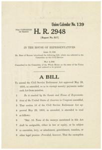 Exempting Annuity Payments: Amending the Civil Service Retirement Act, 1930-05-29