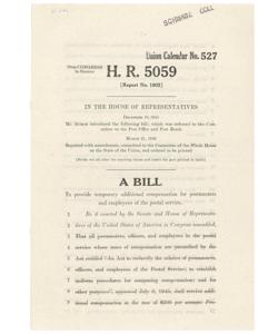 Temporary Additional Compensation for Postmasters and Postal Service Employees Act, 1945-07-06