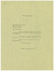 Request for H.R. 2071: A Bill Reclassifying Post Office Salaries, 1945-02-21