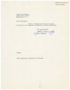 Support for H.R.2071: A Letter to Honorable  Geo. B. Schwabe, 1945-01-01 - 1946-12-31