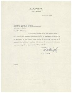 Supporting Salary Increase for Postal Department Employees, 1945-04-23