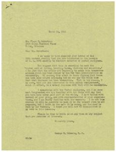 Supporting Salary Adjustments for Postal Employees: A Letter from George B. Schwabe, M.C., 1945-03-15