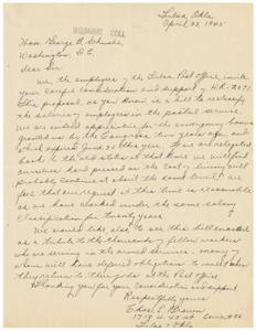 Request for Salary Reclassification and Support for H.R.- 2071 from Tulsa Post Office, 1945-04-30