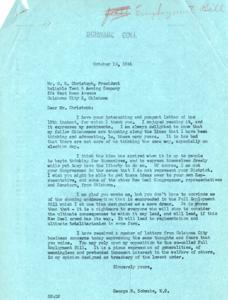 Schwabe&#39;s Response to Concerns about the Full Employment Bill, 1945-10-12