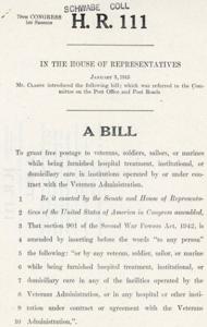 Proposed Bills for Veterans&#39; Benefits and Support in the 79th Congress, 1st Session, 1945-01-01 - 1946-12-31