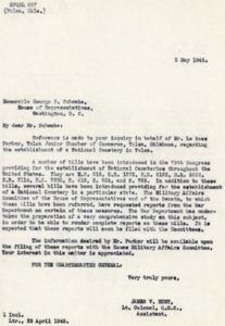 1945 Correspondence on the Establishment of a National Cemetery in Tulsa, Oklahoma, 1945-01-01 - 1946-12-31
