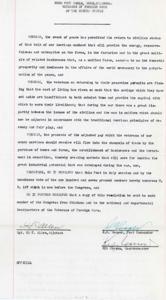 Post #2518 Hugo, Oklahoma Veterans of Foreign Wars Advocates for Adjusted Pay and Cost of Living Resolution, 1945-01-01 - 1946-12-31