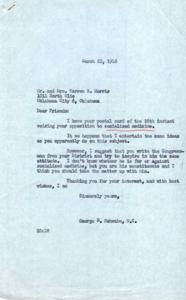 ["The document from George B. Schwabe, M.C. responds to Mr. and Mrs. Warren B. Morris' opposition to socialized medicine, stating that he shares their views. He suggests that they contact their Congressman to express their opinions on the matter. The document ends with a thank you and best wishes."]