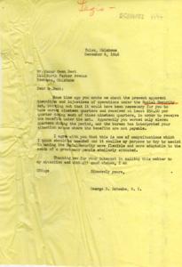 ["The document is from George B. Schwabe, a member of Congress, to Mr. Oscar Owen Best in response to his concerns about the inequities and injustices in the Social Security Act. Schwabe acknowledges the issue and expresses his intention to work towards making the Social Security system more flexible and adaptable to the needs of individuals like Best. Schwabe thanks Best for bringing the matter to his attention."]