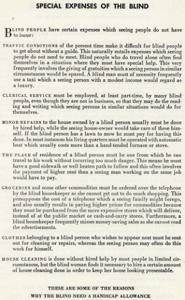 Understanding the Extra Financial Burden of Blindness: A Call for Insurance Amendment, 1945-01-01 - 1946-12-31