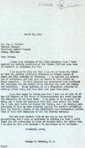 Congressman George Schwabe&#39;s Stand Against Subsidy Provisions and the OPA Extension, 1946-04-15