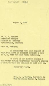 Correspondence Regarding the $25,000 Excess Profit Exemption Bill of 1945, 1945-07-24