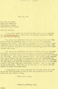Correspondence between Local PAC Secretary and Congressman Regarding Anti-Poll Tax Bill and Other Legislations, 1945-06-16